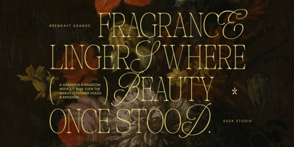 Brendast Grande Font Poster 5