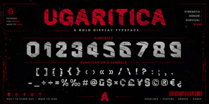 Ugaritica Font Poster 7