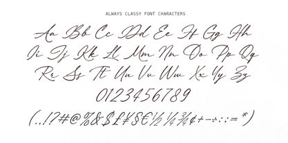 Always Classy Font Poster 9