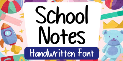 School Notes Font Poster 1