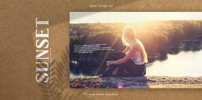 Bertha Serif Font Poster 4