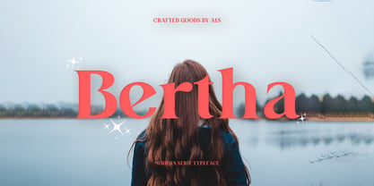 Bertha Serif Font Poster 1