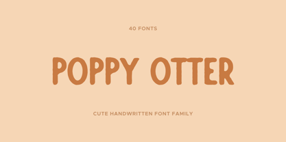 Poppy Otter Font Poster 1