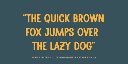 Poppy Otter Font Poster 7