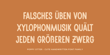 Poppy Otter Font Poster 9
