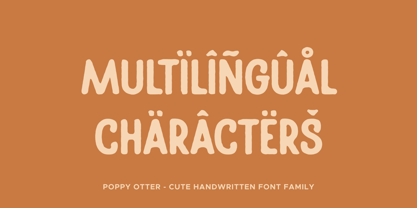 Poppy Otter Font Poster 6