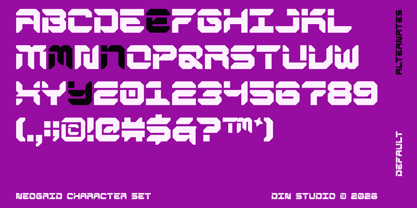 Neogrid Font Poster 9