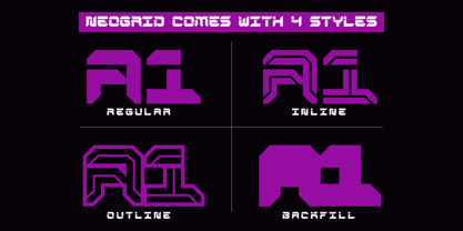 Neogrid Font Poster 10
