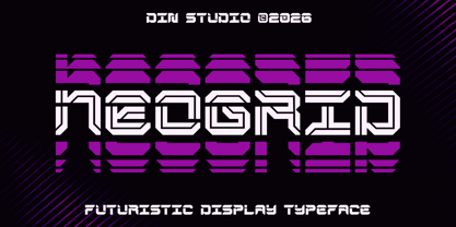 Neogrid Font Poster 1
