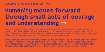 Konstructa Rounded Font Poster 5