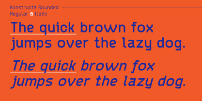 Konstructa Rounded Font Poster 4