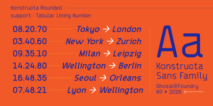 Konstructa Rounded Font Poster 7
