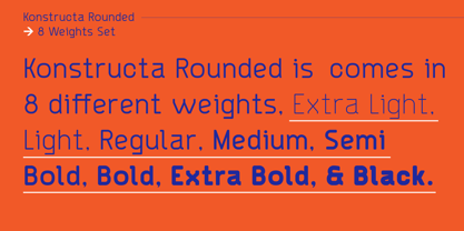 Konstructa Rounded Font Poster 3