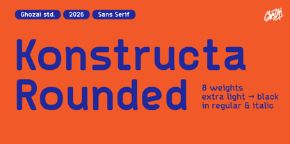 Konstructa Rounded Font Poster 1