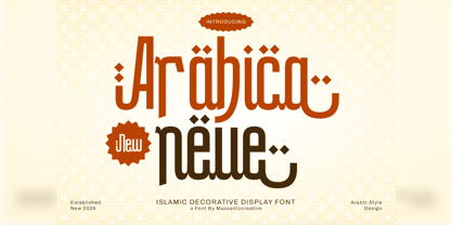 Arabicaneu Font Poster 1
