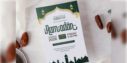 Arabicaneu Font Poster 4