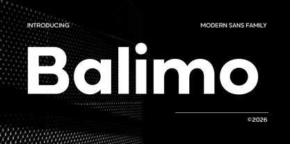 Balimo Font Poster 1