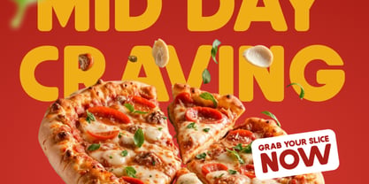 Pizzaroo Font Poster 6