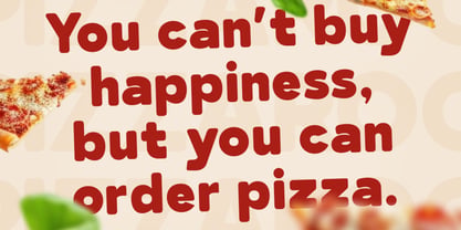 Pizzaroo Font Poster 5