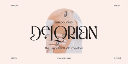 Delorian Display Font Poster 1