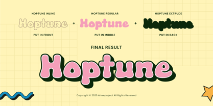 Hoptune Font Poster 4