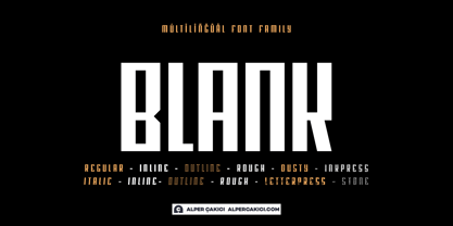 Blank Font Poster 1
