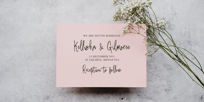 Bartersay Signature Font Poster 3