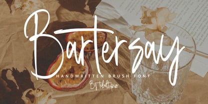 Bartersay Signature Font Poster 1