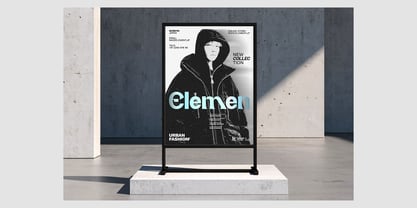 Whither Display Slant Font Poster 13