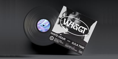 Whither Display Slant Font Poster 2