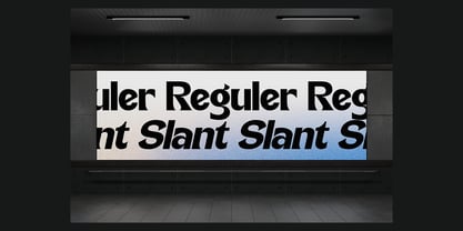 Whither Display Slant Font Poster 8