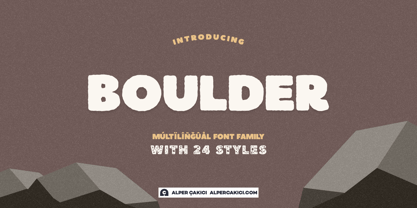 Boulder Font Poster 1