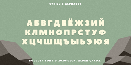 Boulder Font Poster 14