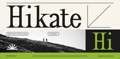 Hikate Font Poster 1