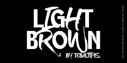 Light Brown Display Font Poster 1