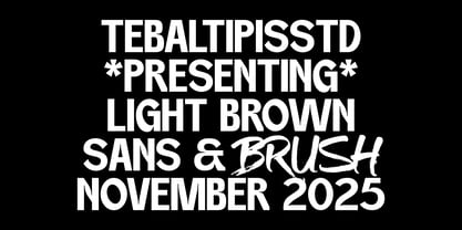 Light Brown Display Font Poster 12