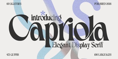 Capriola Font Poster 1