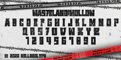 Wasteland EFQuake Font Poster 1
