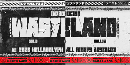 Wasteland EFQuake Font Poster 3