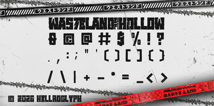 Wasteland EFQuake Font Poster 4