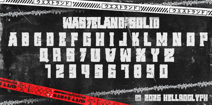 Wasteland EFQuake Font Poster 2