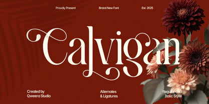 Calvigan Font Poster 1