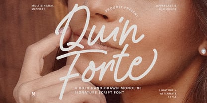 MC Quin Forte Font Poster 1