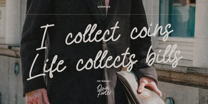 MC Quin Forte Font Poster 2