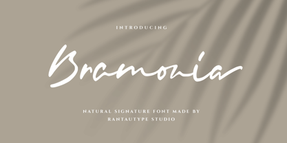 Bramonia Font Poster 1