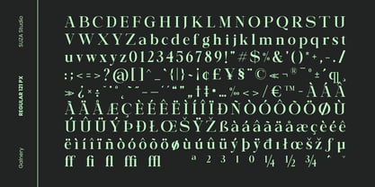 Galnery Font Poster 12