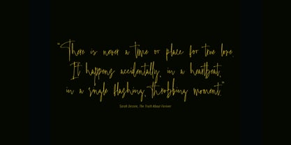 Amistarline Signature Font Poster 7