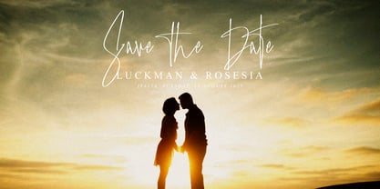 Amistarline Signature Font Poster 9