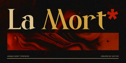 La Mort Font Poster 1