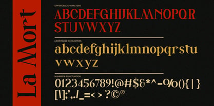 La Mort Font Poster 9